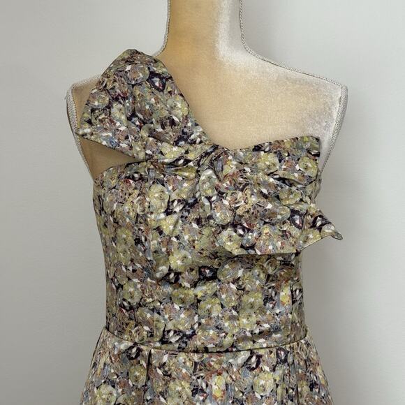 Kate Young x Target Strapless Bow A Line Dress Size 10 Multicolor Lined Pockets - Picture 4 of 15